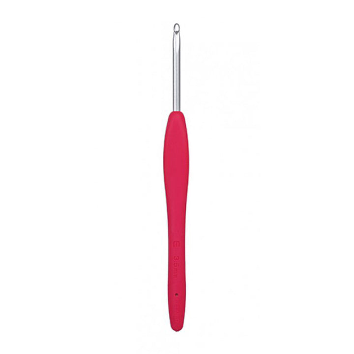 Clover Amour Crochet Hooks- Aluminum Needles - Size F (3.75mm) Pink - Extra Image