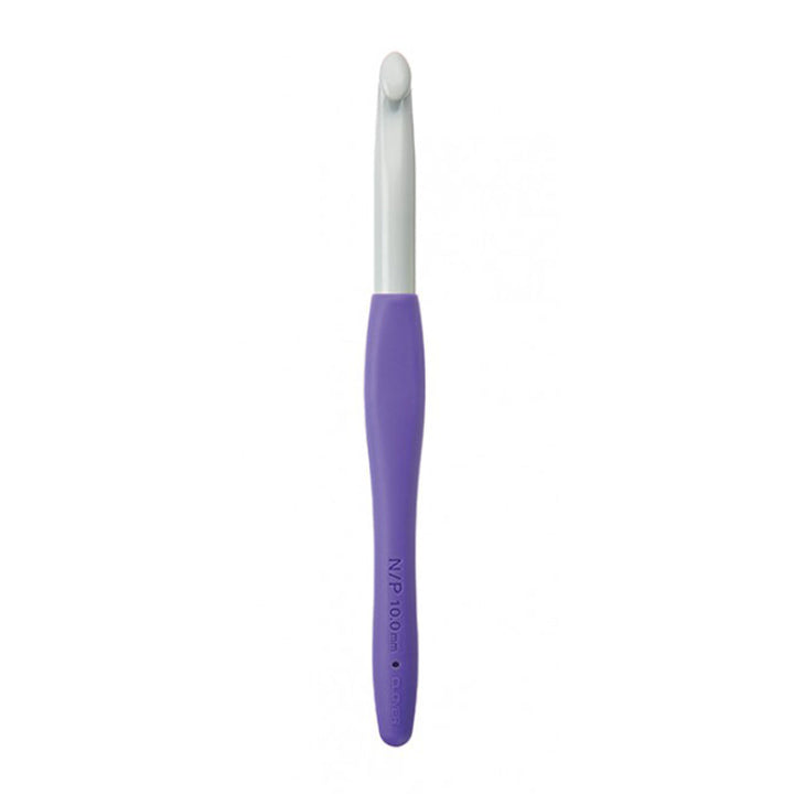 Clover Amour Crochet Hooks- Aluminum Needles - Size N/P (10.0mm) Purple - Extra Image