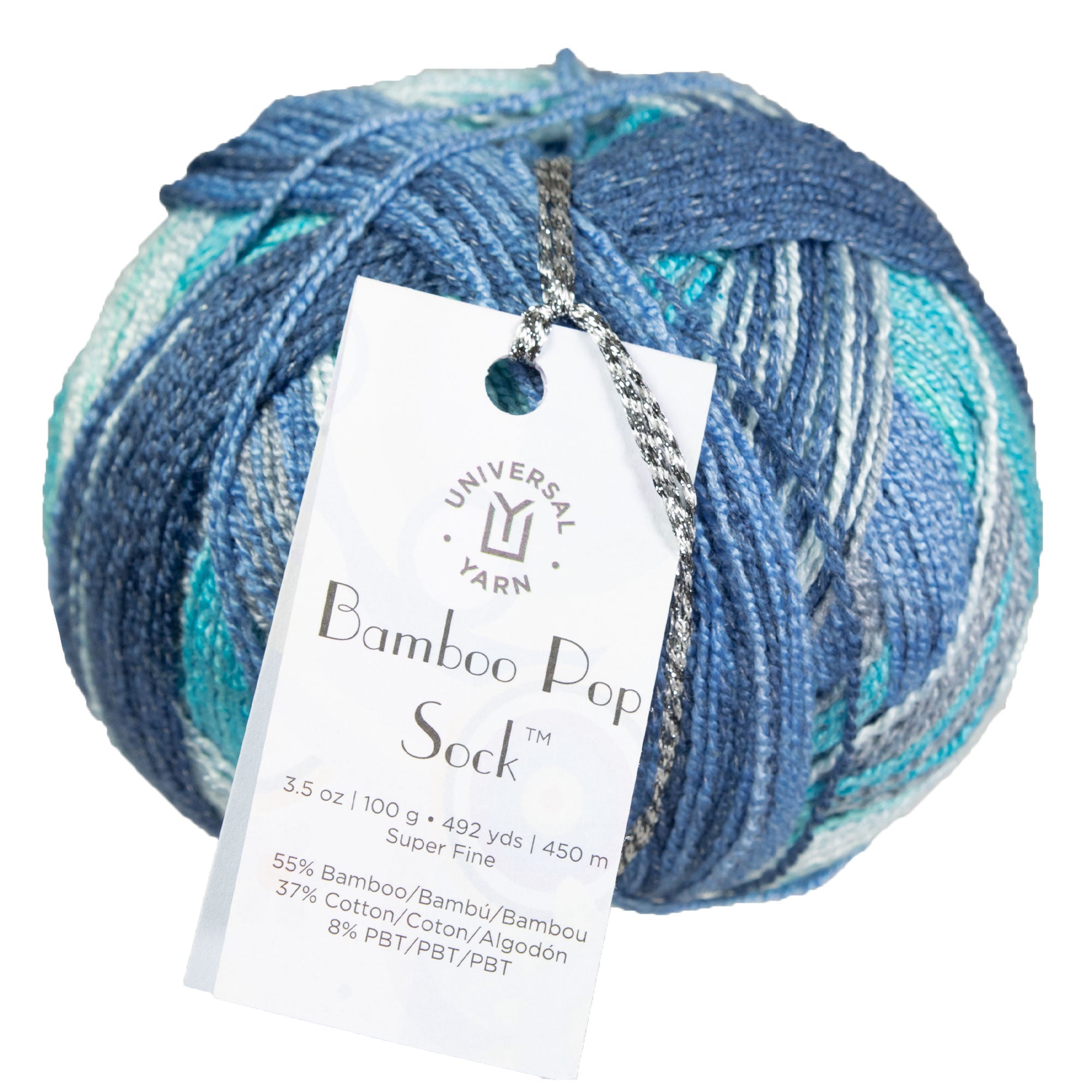 Universal Yarn Bamboo Pop Socks Yarn - 501 Waves - Zoom Image