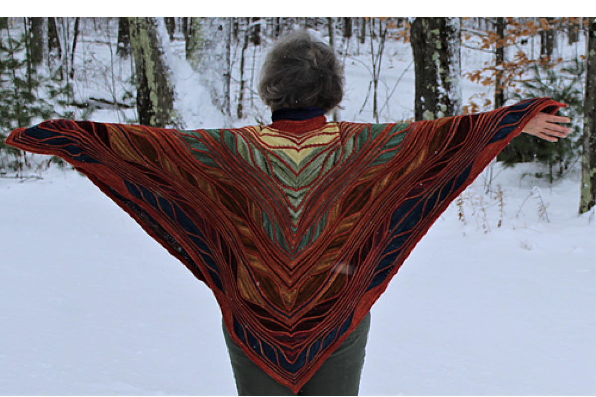 MarinJa Knits Patterns - Technicolor Dreamcloak - PDF Download - Extra Image
