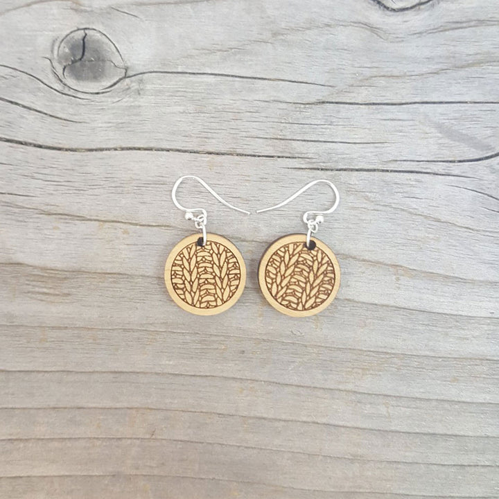 Katrinkles Knit Jewelry - Circle Earrings - Extra Image