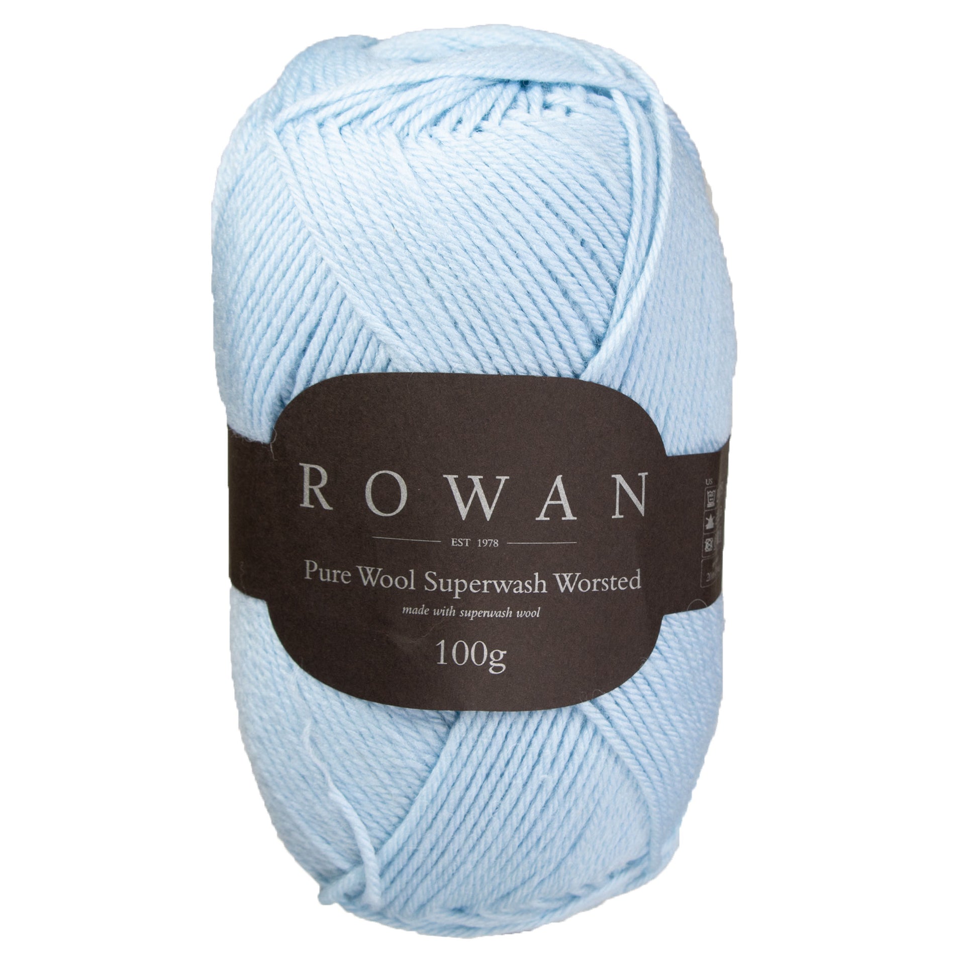 Rowan Pure Wool Superwash Worsted Yarn - 194 Sky - Zoom Image
