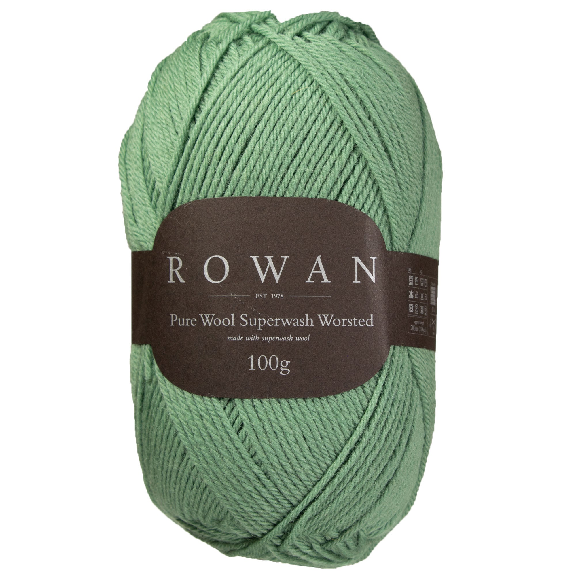 Rowan Pure Wool Superwash Worsted Yarn - 199 Sage - Zoom Image