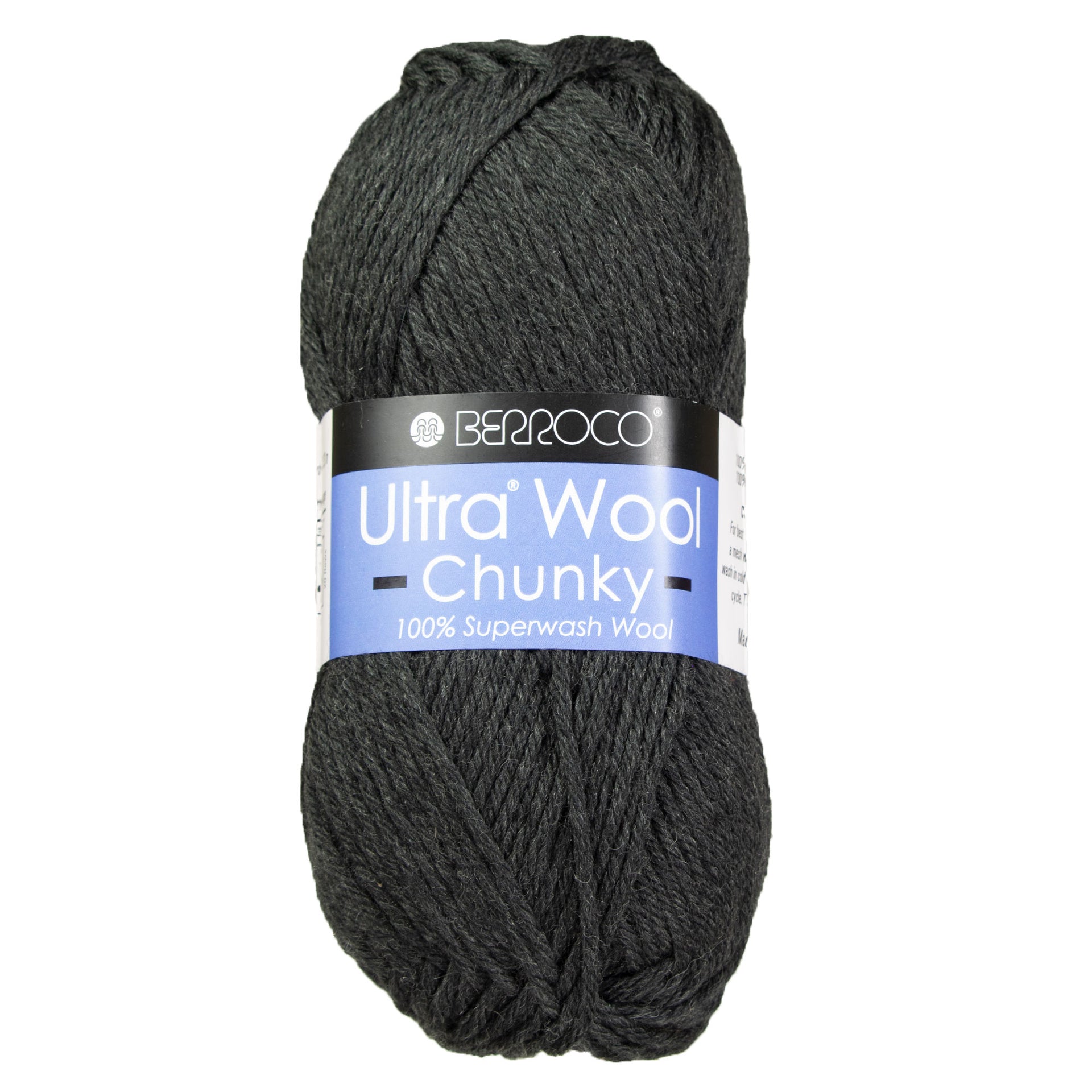 Berroco Ultra Wool Chunky Yarn - 43113 Black Pepper - Zoom Image
