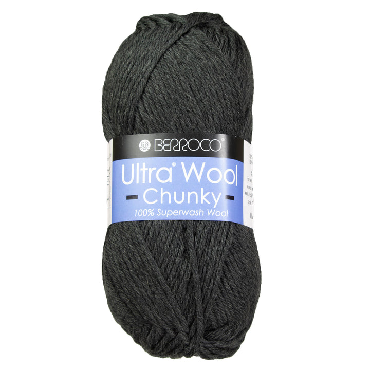 Berroco Ultra Wool Chunky Yarn - 43113 Black Pepper - Zoom Image