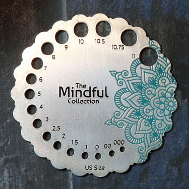 KnitPro Mindful Collection Accessories - Mindful Sterling Needle Sizer - Zoom Image