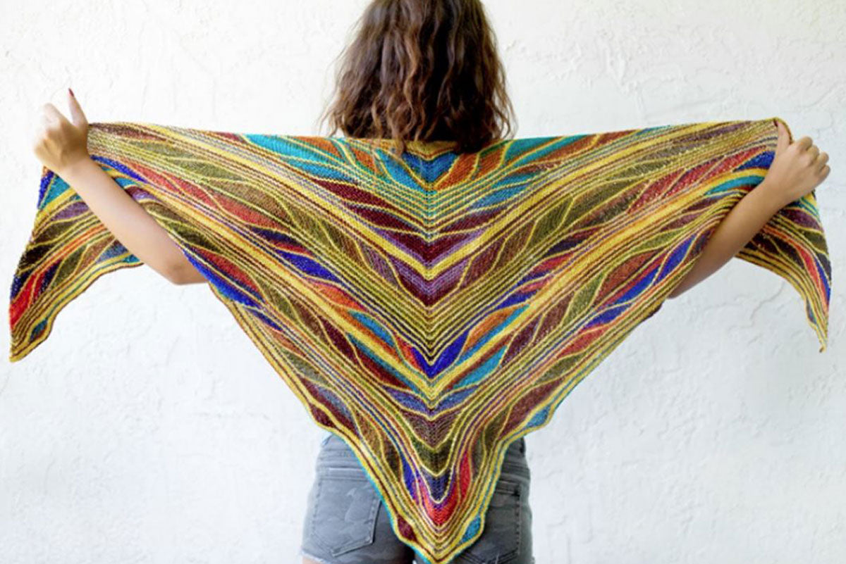 Urth Yarns Uneek Fingering and Malabrigo Sock Butterfly/Papillon Shawl Kit - Extra Image