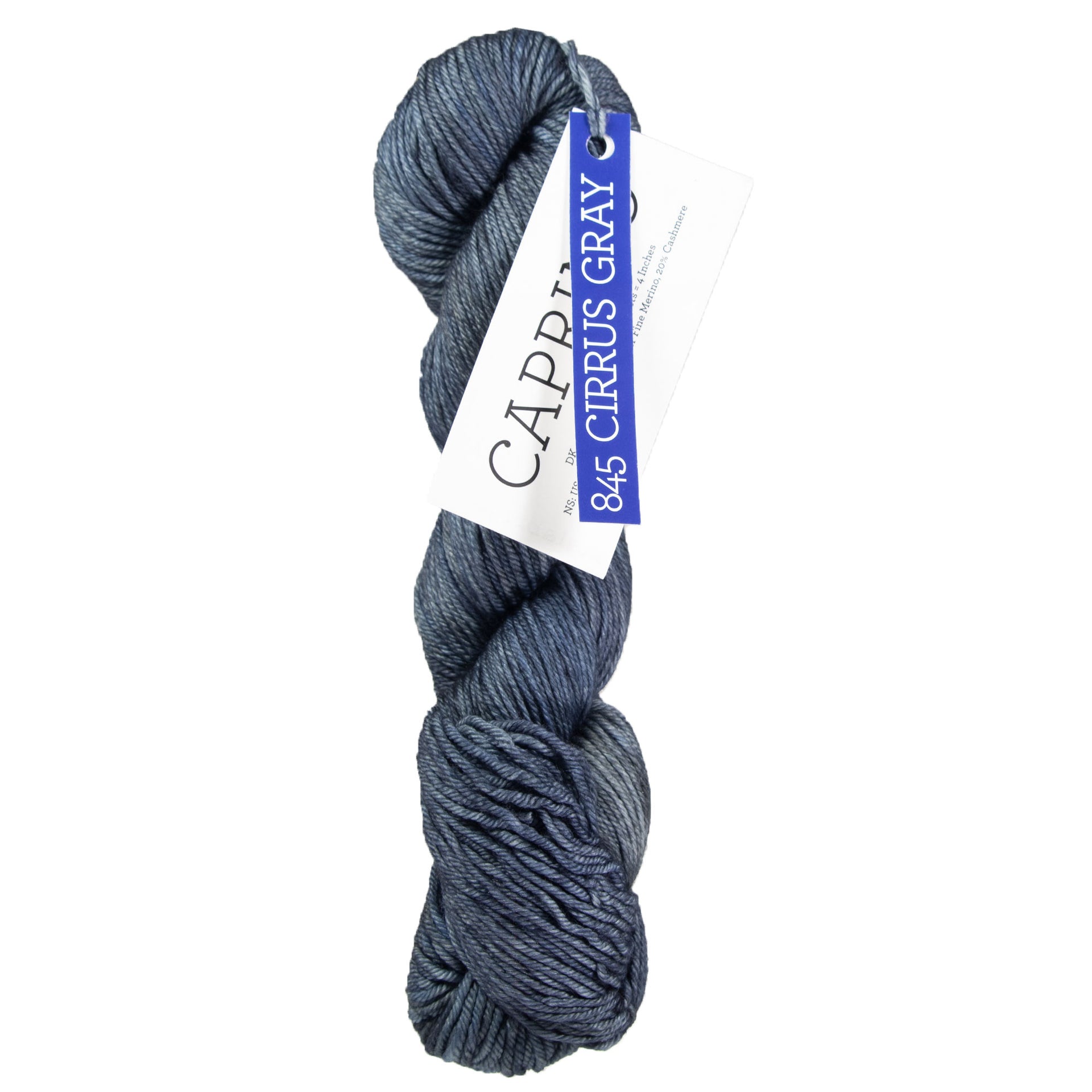 Malabrigo Caprino Yarn - 845 Cirrus Gray - Zoom Image
