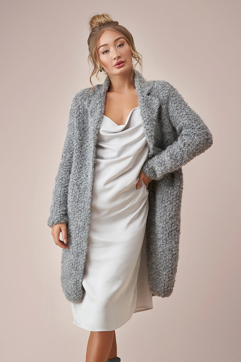 Rowan MODE at Rowan - Soft Boucle & Merino Aria Patterns - Teddy Cardigan - PDF Download - Extra Image
