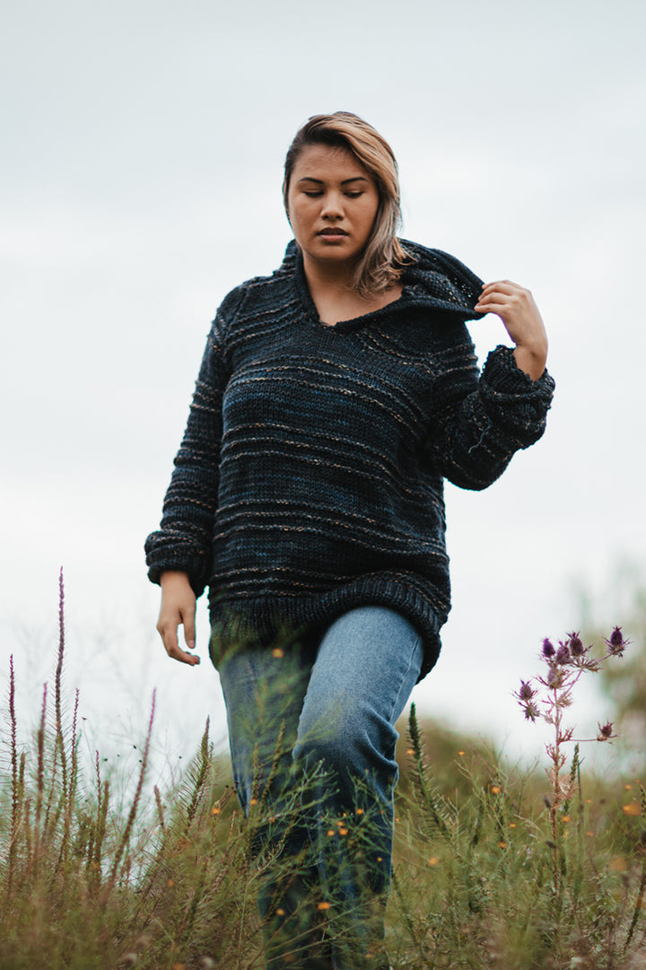 Madelinetosh Tosh Patterns - Ridge Hoodie - PDF Download - Extra Image