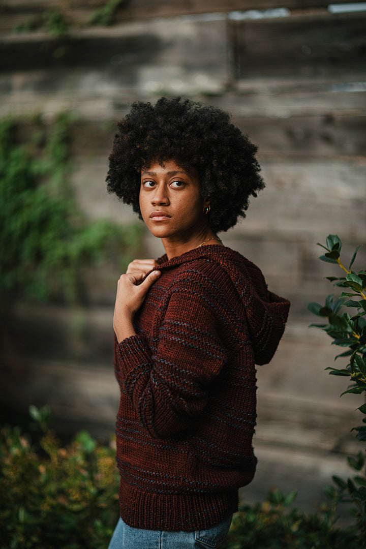 Madelinetosh Tosh Patterns - Ridge Hoodie - PDF Download - Extra Image