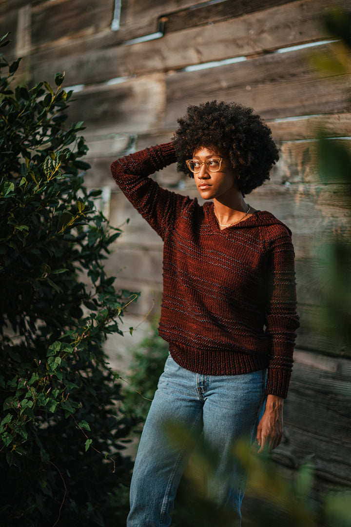 Madelinetosh Tosh Patterns - Ridge Hoodie - PDF Download - Extra Image