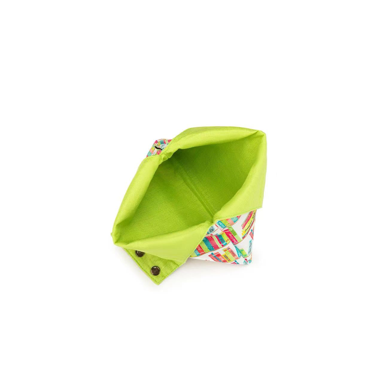 della Q Nora Wrist Bag - 1300-1 - *Linen - Library - Lime
