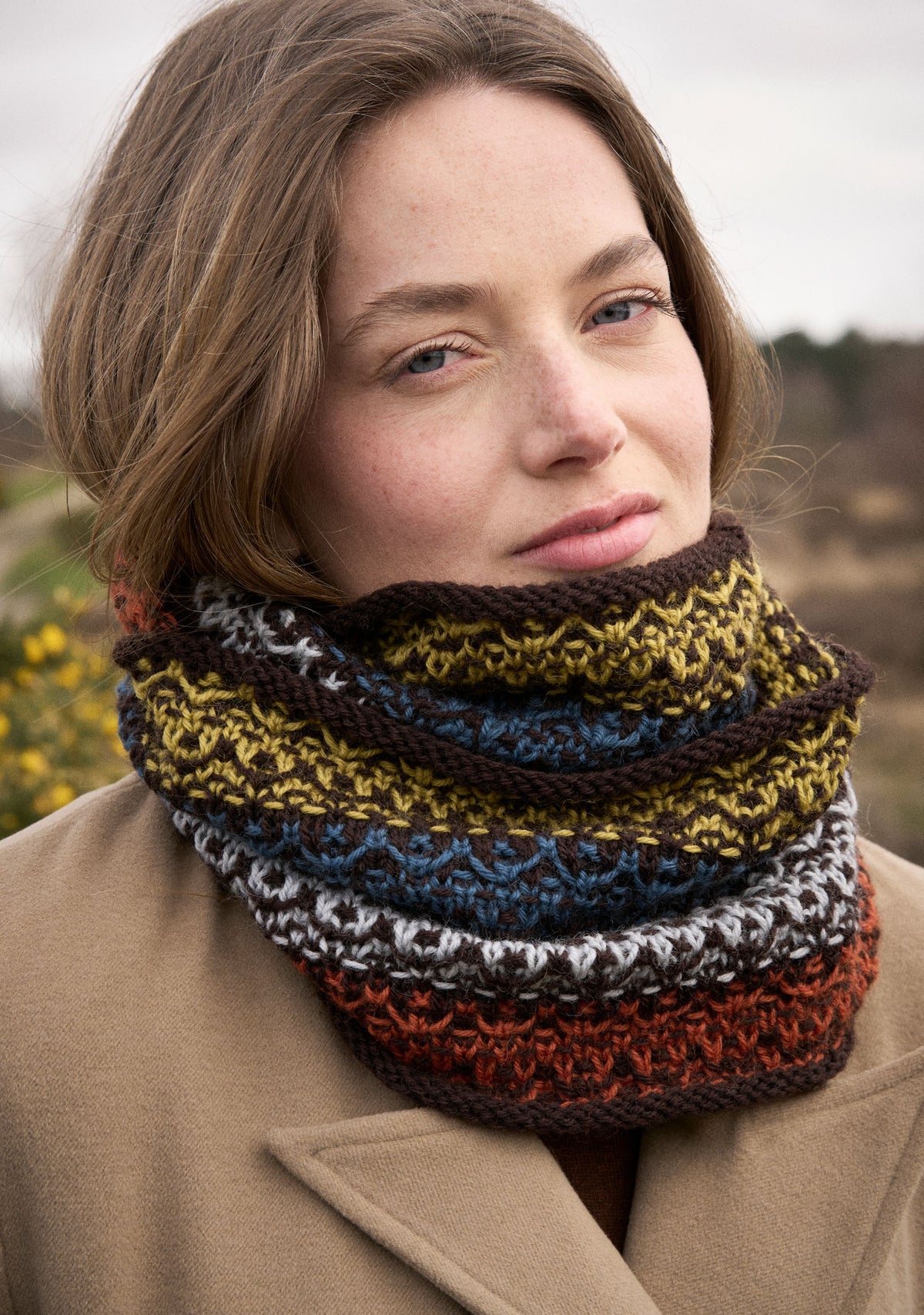 Bramble & Fleece Patterns - Bramble & Fleece Wooltrace DK Bramble Snood - PDF Download
