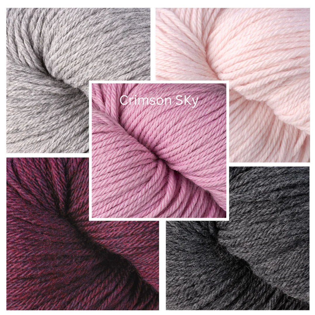 Berroco Year Long Blanket MKAL Kit - Crimson Sky
