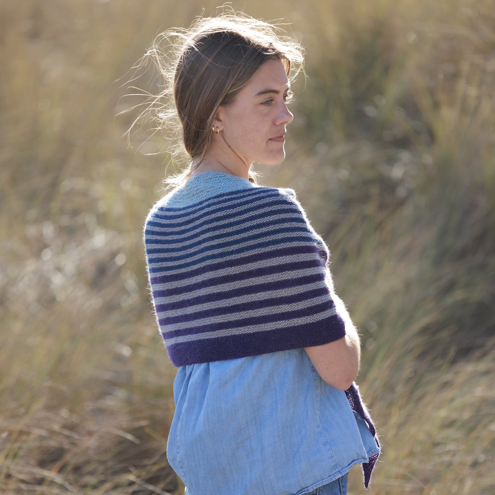 Yarn Citizen Delphinium Shawl Kit