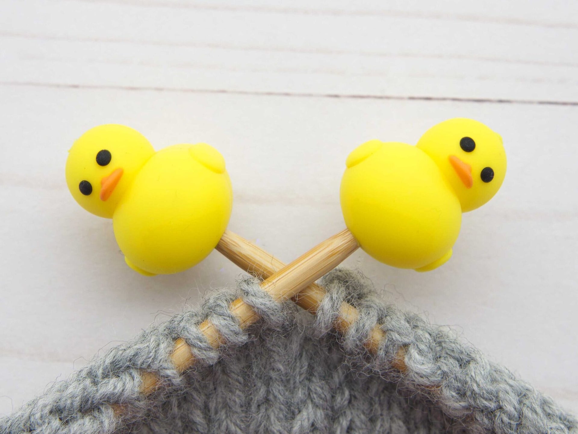 Fox & Pine Stitches Stitch Stoppers/  Point Protector - Rubber Ducky
