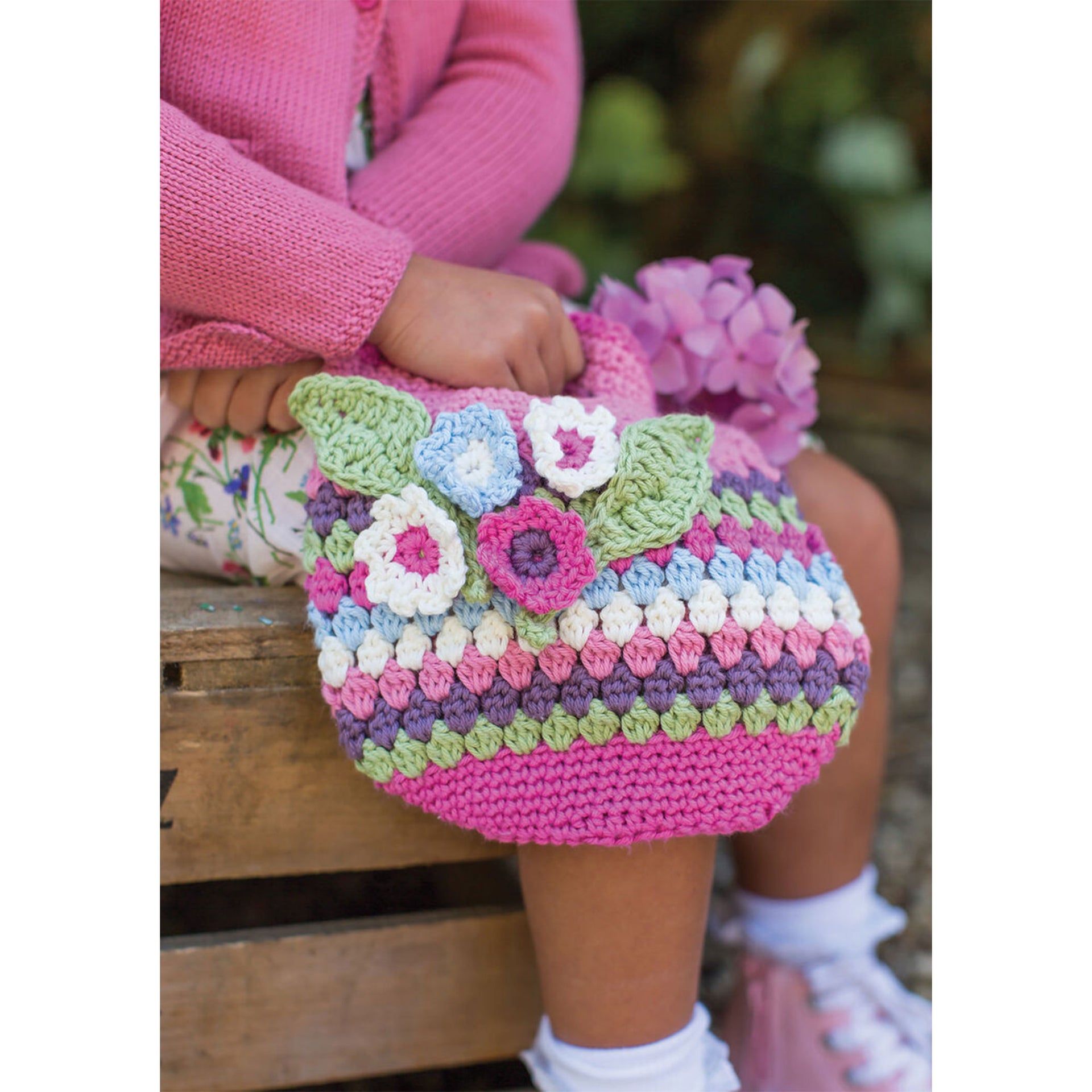 Rowan Little Rowan Blossom Collection Patterns - Flower Carry Bag - PDF Download