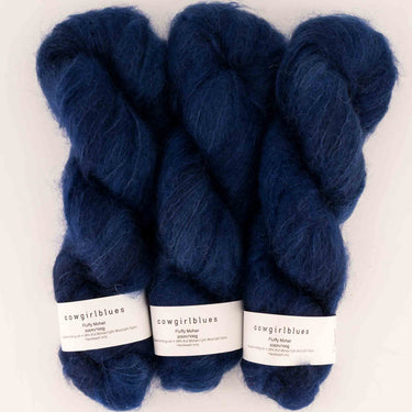 cowgirlblues Fluffy Mohair Yarn - Indigo