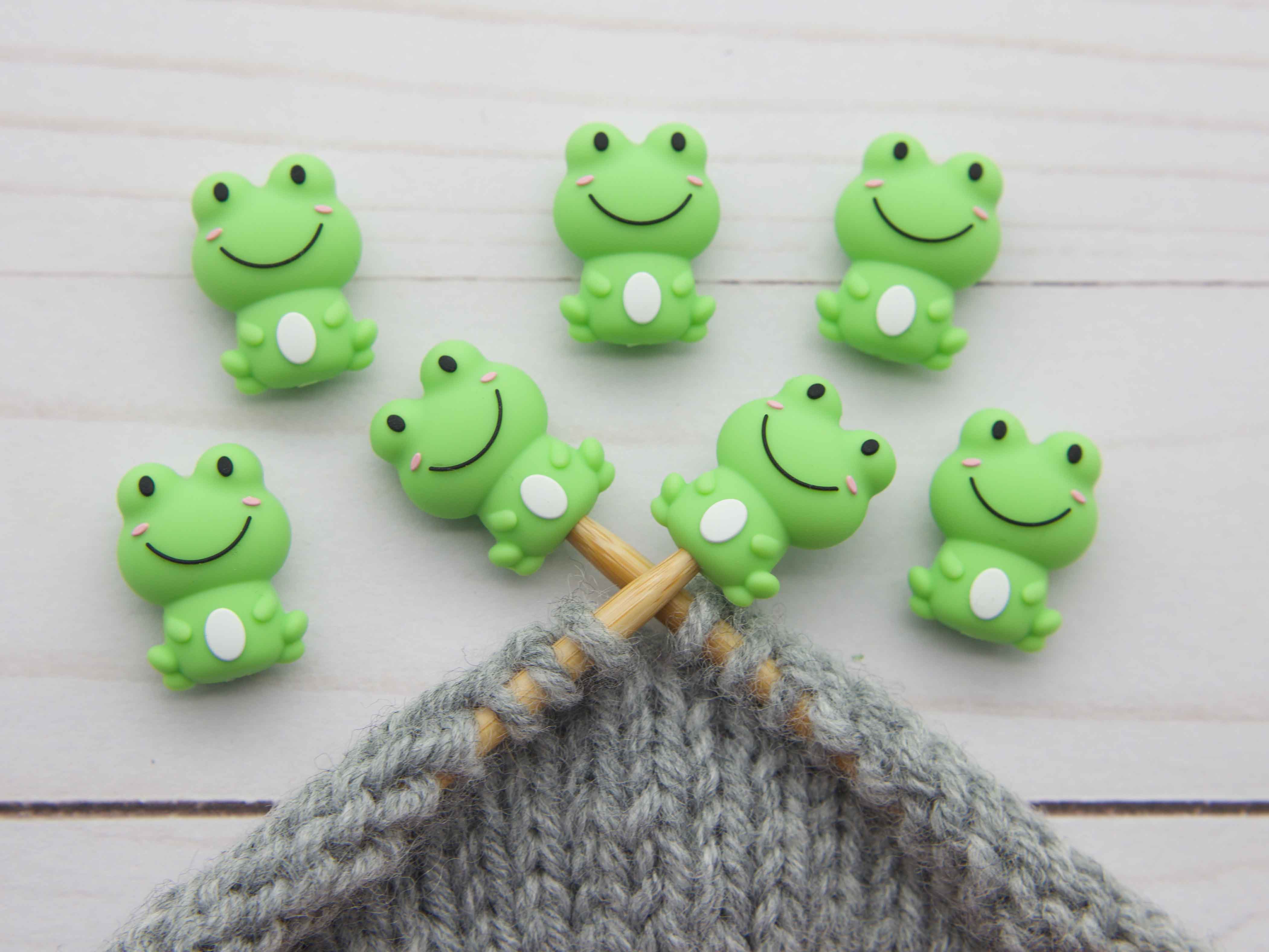 Fox & Pine Stitches Stitch Stoppers/ Point Protector - Little Frog