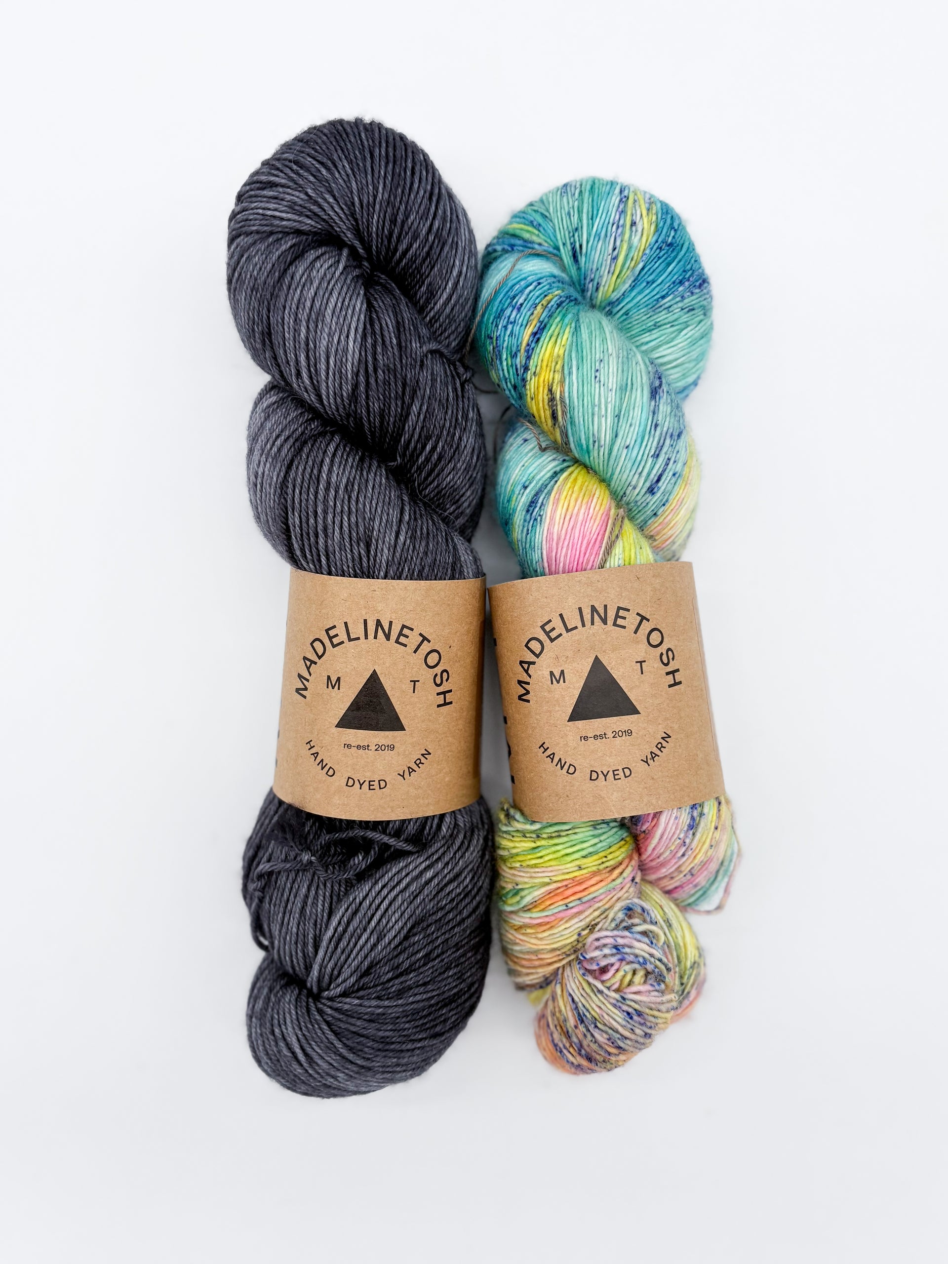 Madelinetosh I Love Yarn Day Winging It Kit - I Love Yarn + Dirty Panther
