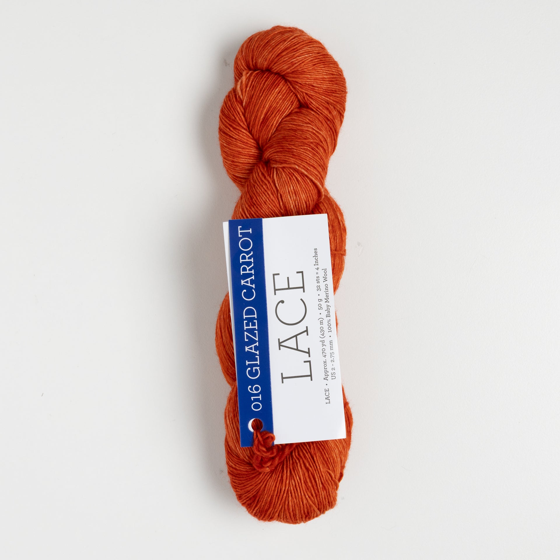 Malabrigo Lace Yarn - 016 Glazed Carrot
