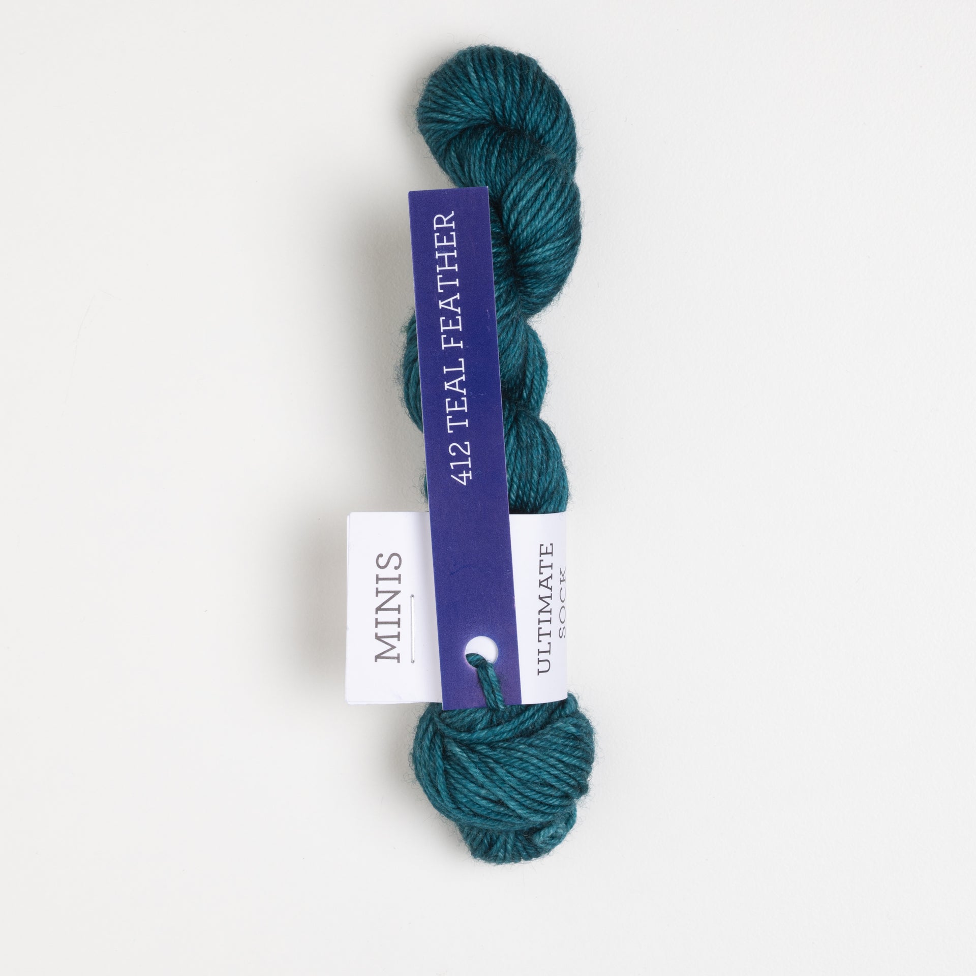 Malabrigo Ultimate Sock Mini Yarn - 412 Teal Feather

