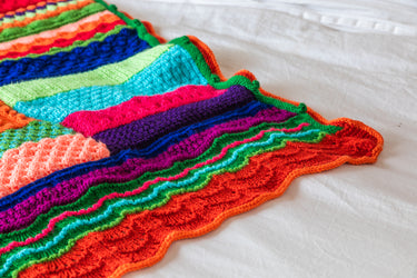 Jimmy Beans Wool 2026 Blanket Club Kits - Knit Picks Brava - Technicolor