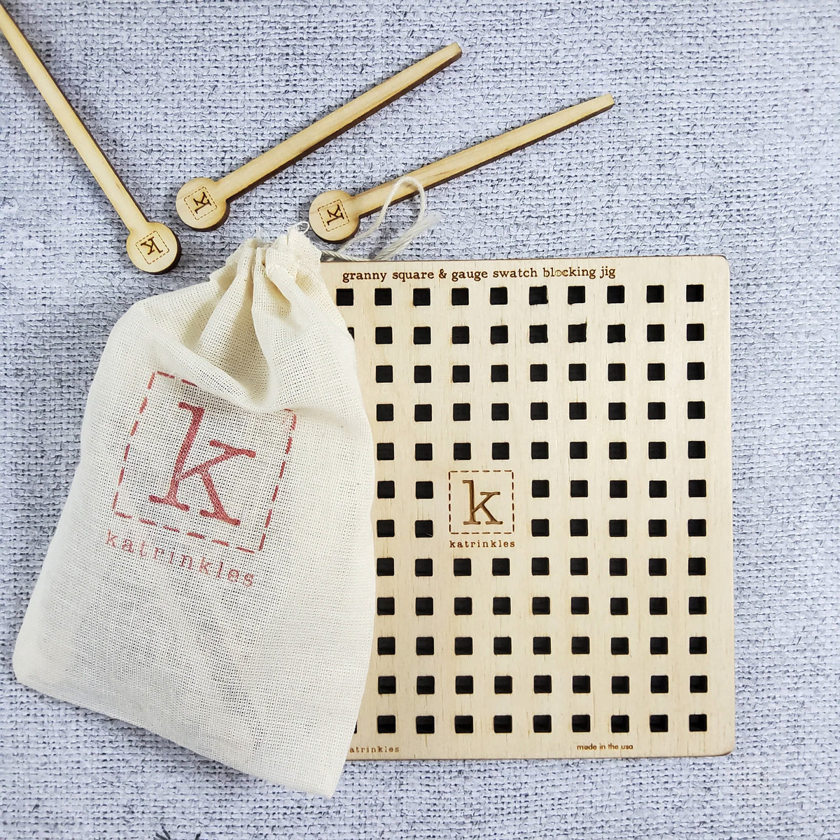 Katrinkles Granny Square & Gauge Swatch Blocking Board
