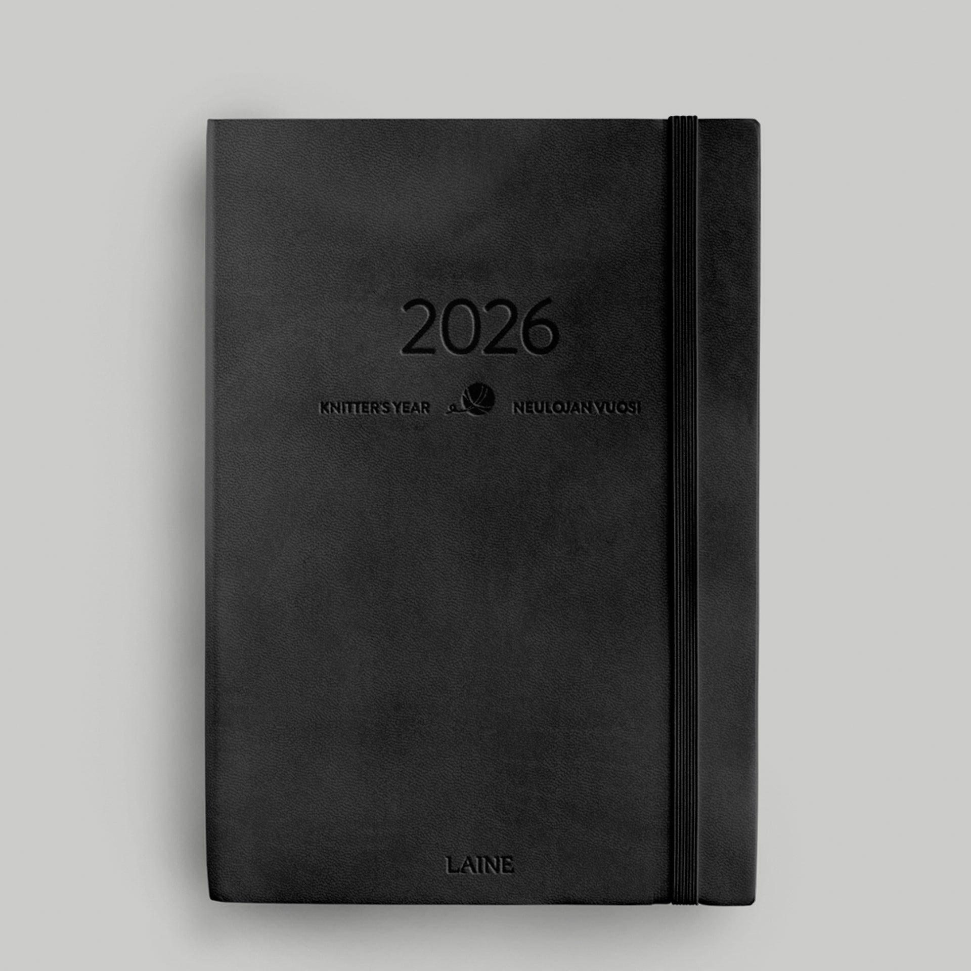 Laine Magazine Laine Yearly Planners - Knitter's Year 2026 Calendar - Black
