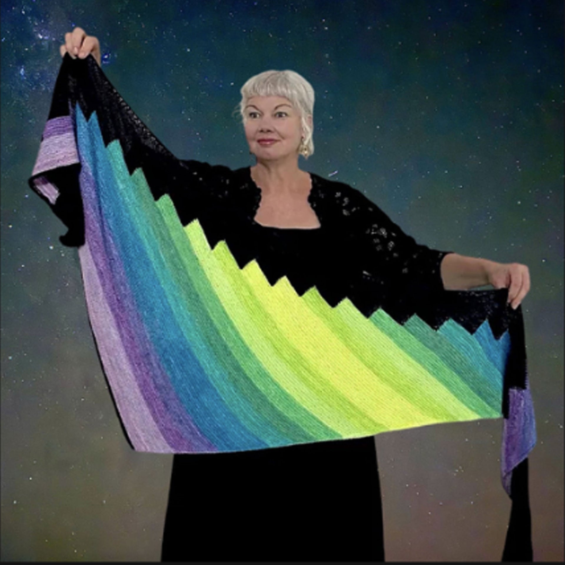 Koigu Aurora Hunter Shawl Yarn Pack - Large - North Star
