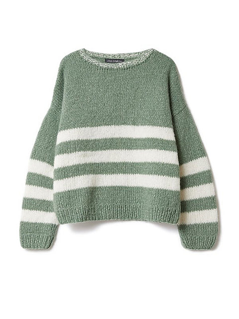 Lana Grossa Journal 66 Patterns - 30 Striped Pullover - PDF Download
