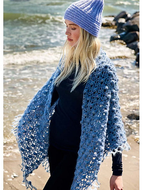 Lana Grossa Nordic Knits 3 Patterns - 08 Crochet Shawl - PDF Download