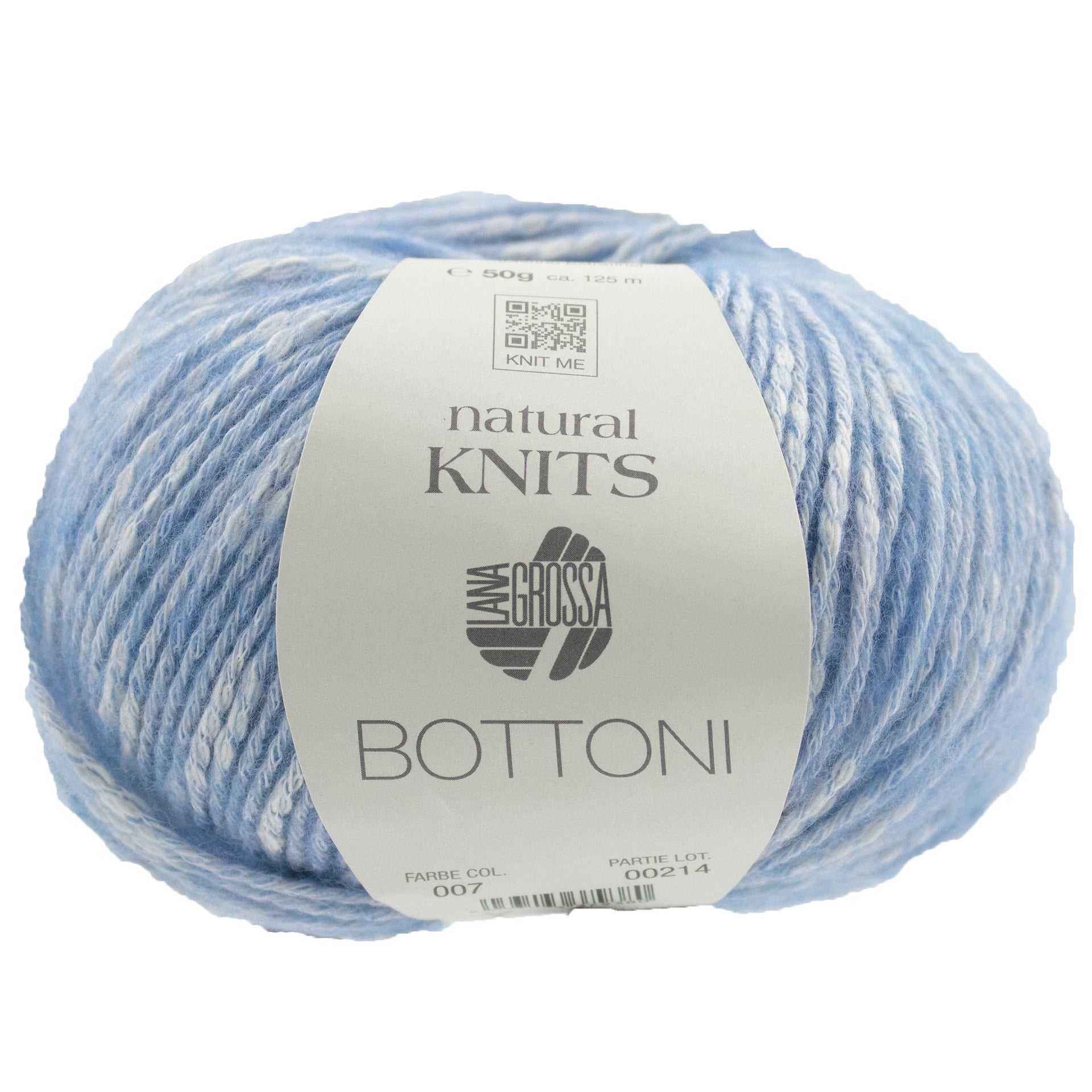 Lana Grossa Bottoni Yarn - 07 Light Blue
