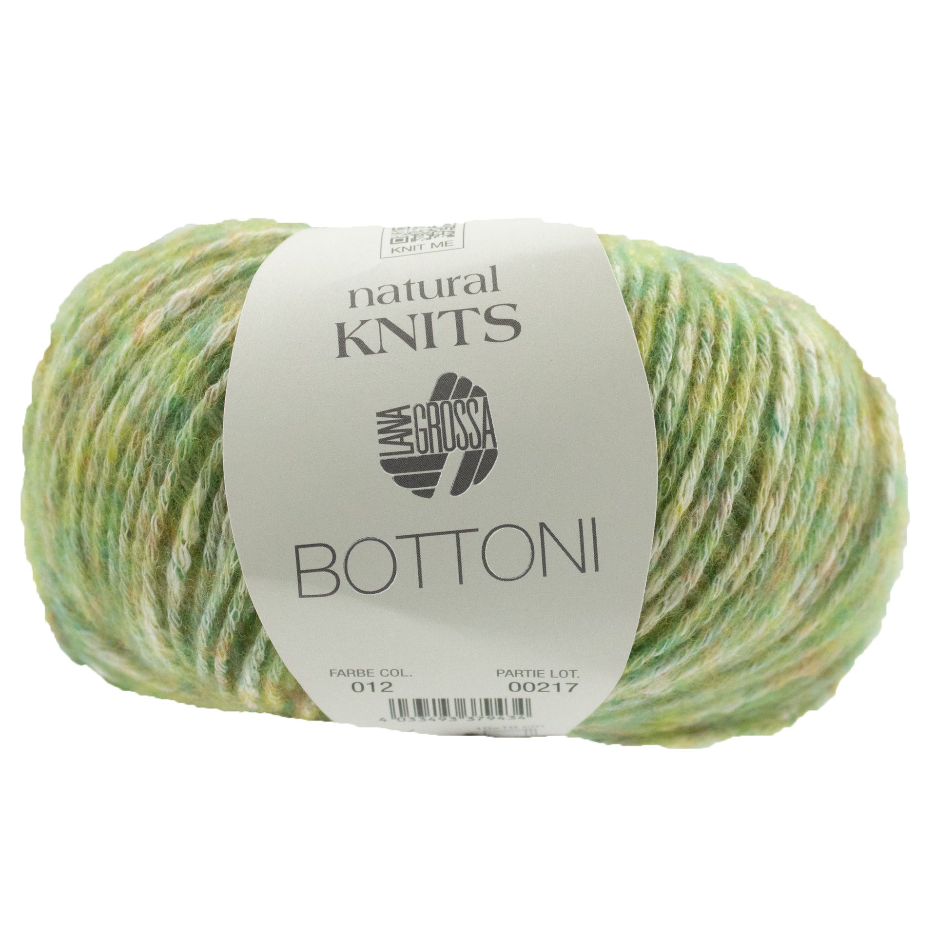 Lana Grossa Bottoni Yarn - 12 Green Brown
