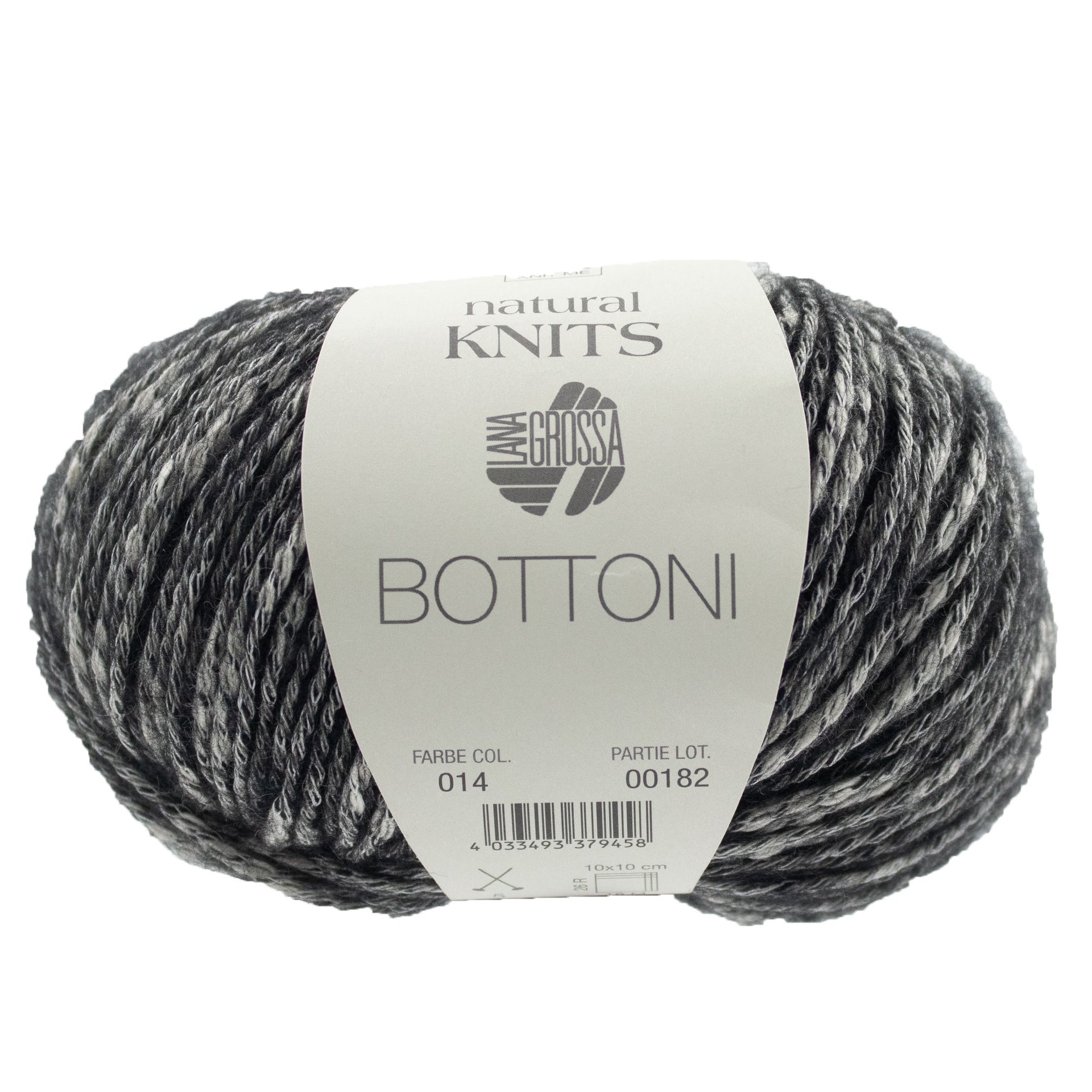 Lana Grossa Bottoni Yarn - 14 Anthracite
