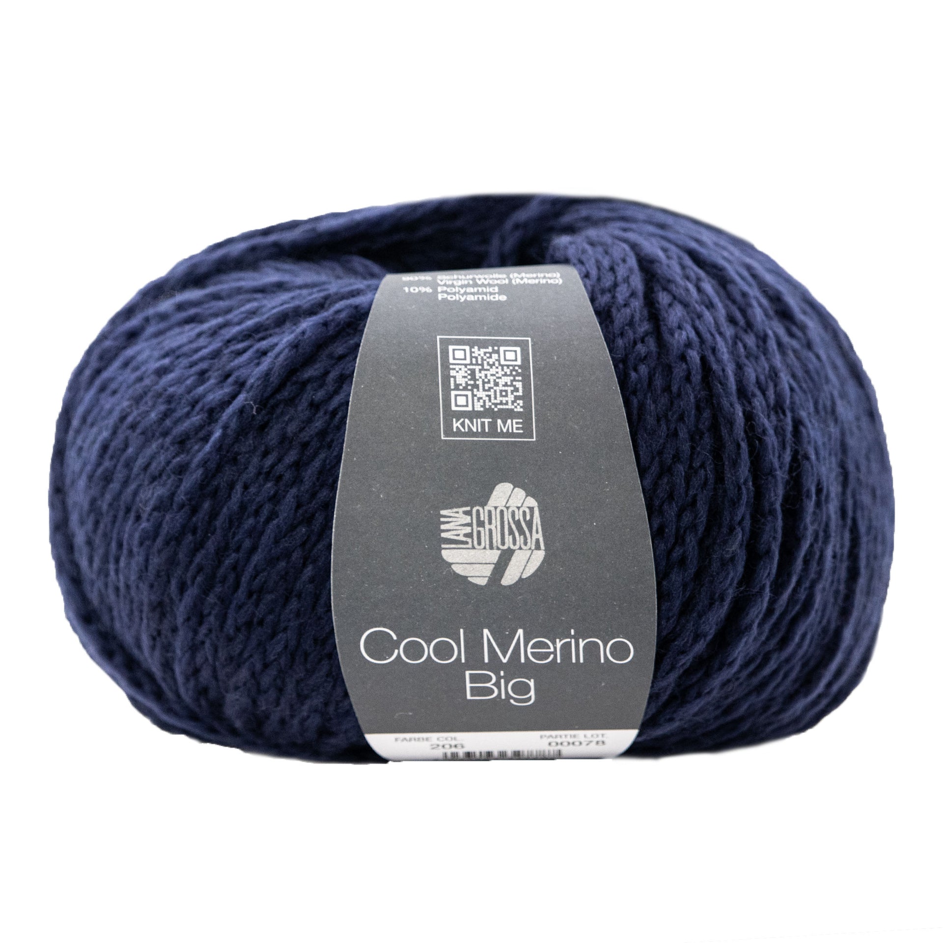 Lana Grossa Cool Merino Big Yarn - 206 Navy
