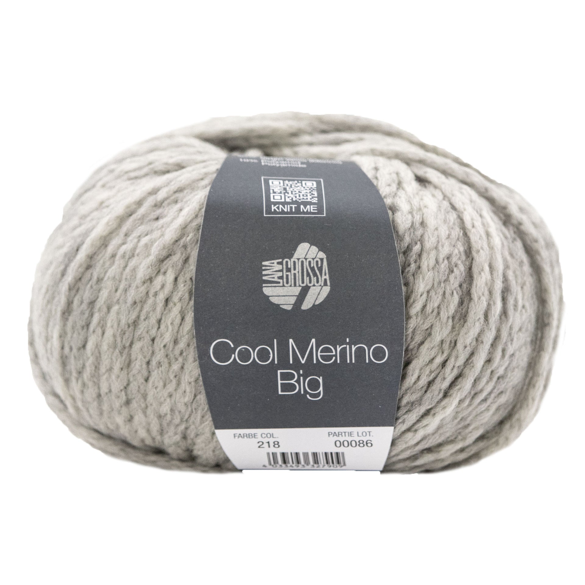 Lana Grossa Cool Merino Big Yarn - 218 Light Grey
