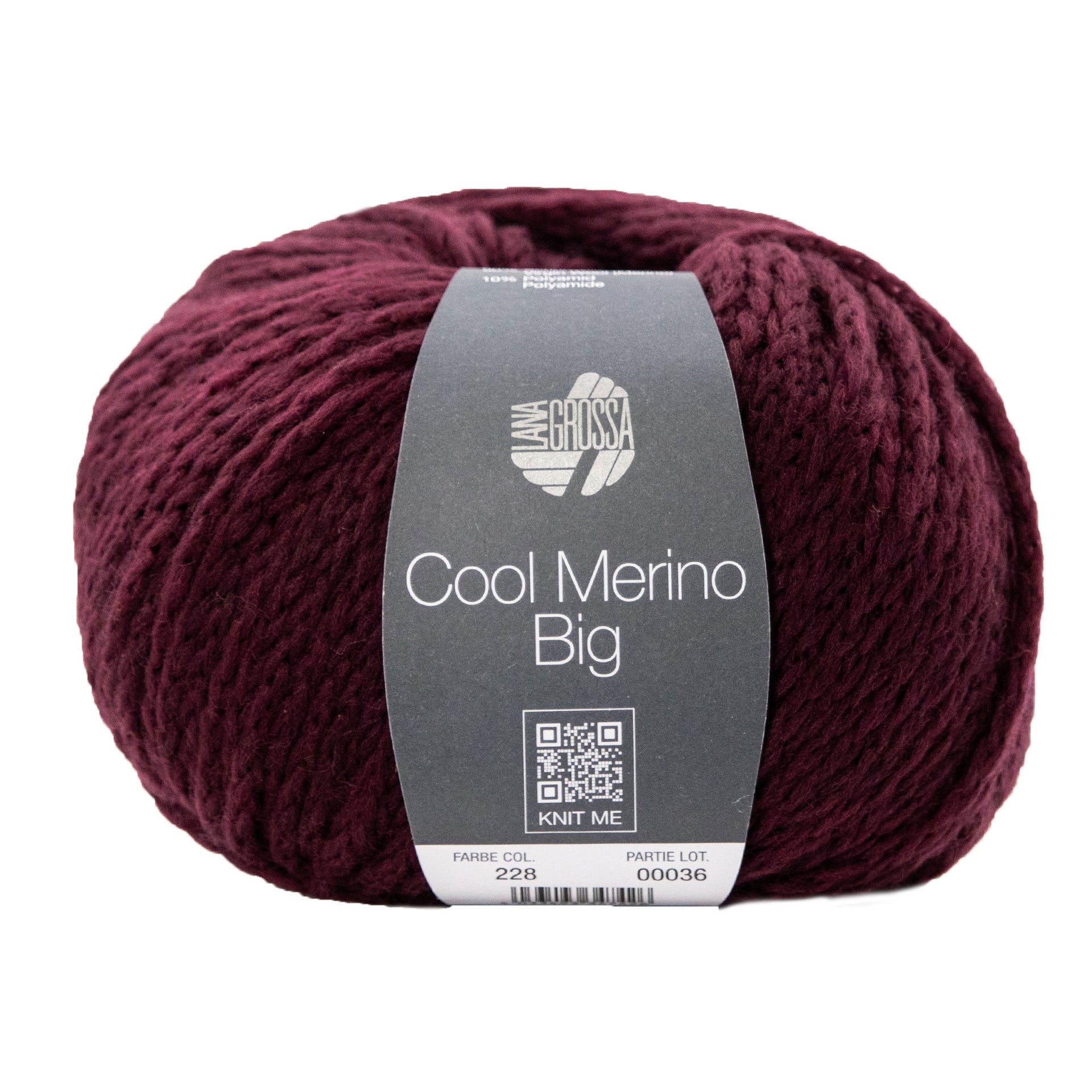 Lana Grossa Cool Merino Big Yarn - 228 Burgundy
