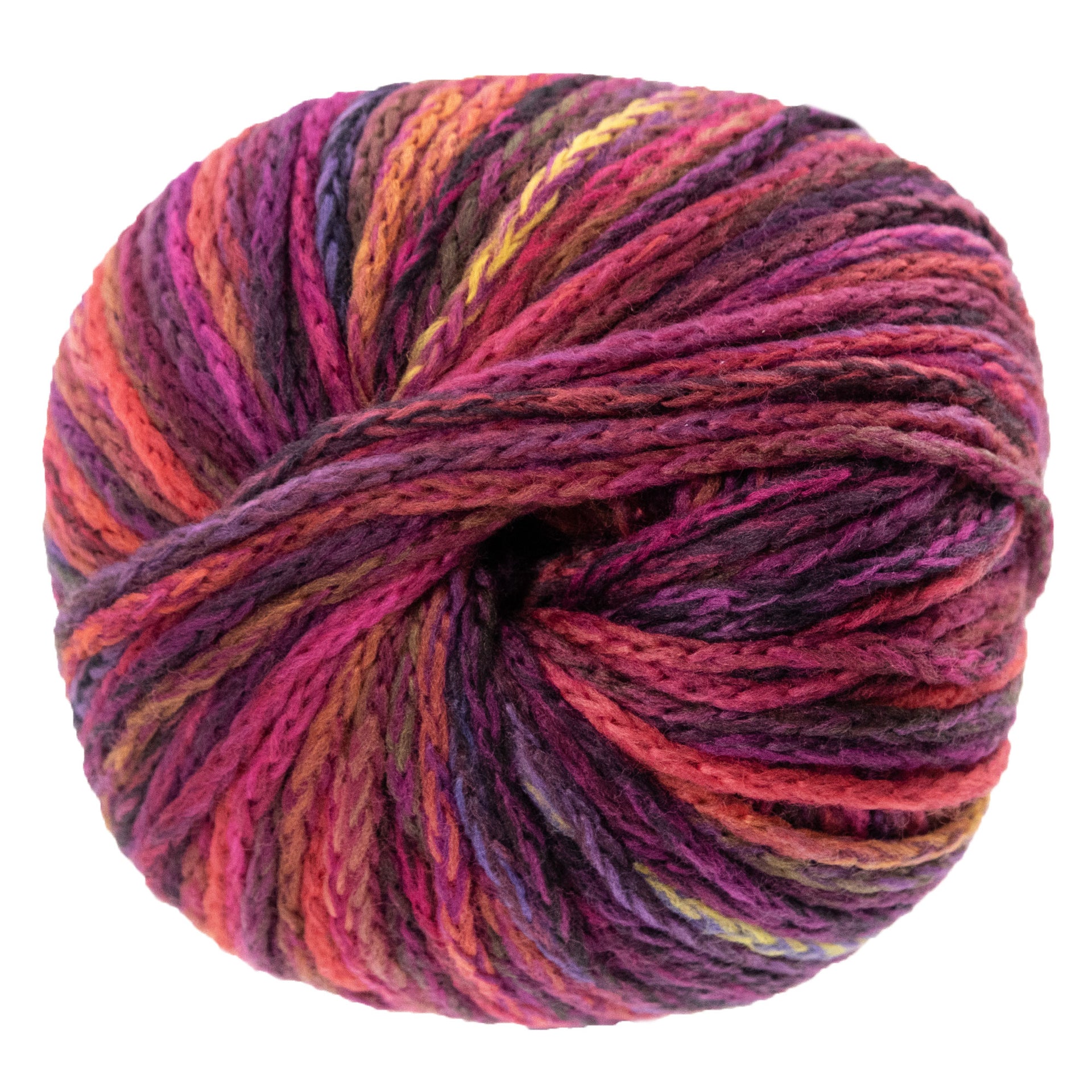 Lana Grossa Cool Merino Big Color Yarn - 401 Black Red/Violet/Pinks/Red/Yellow Green
