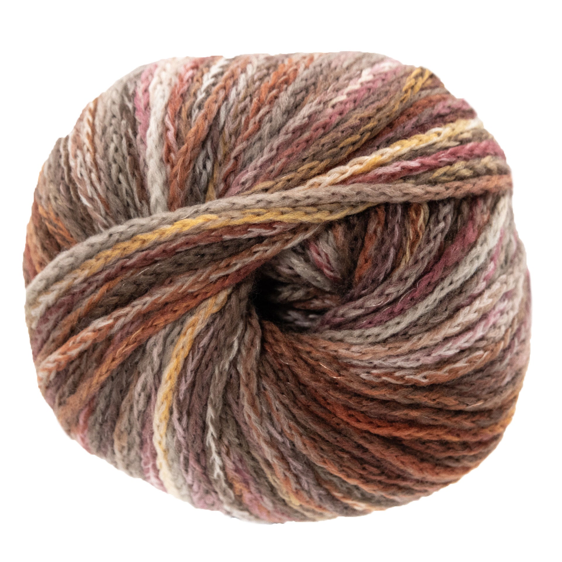 Lana Grossa Cool Merino Big Color Yarn - 406 Beige/Taupe/Rose/Natural/Brown
