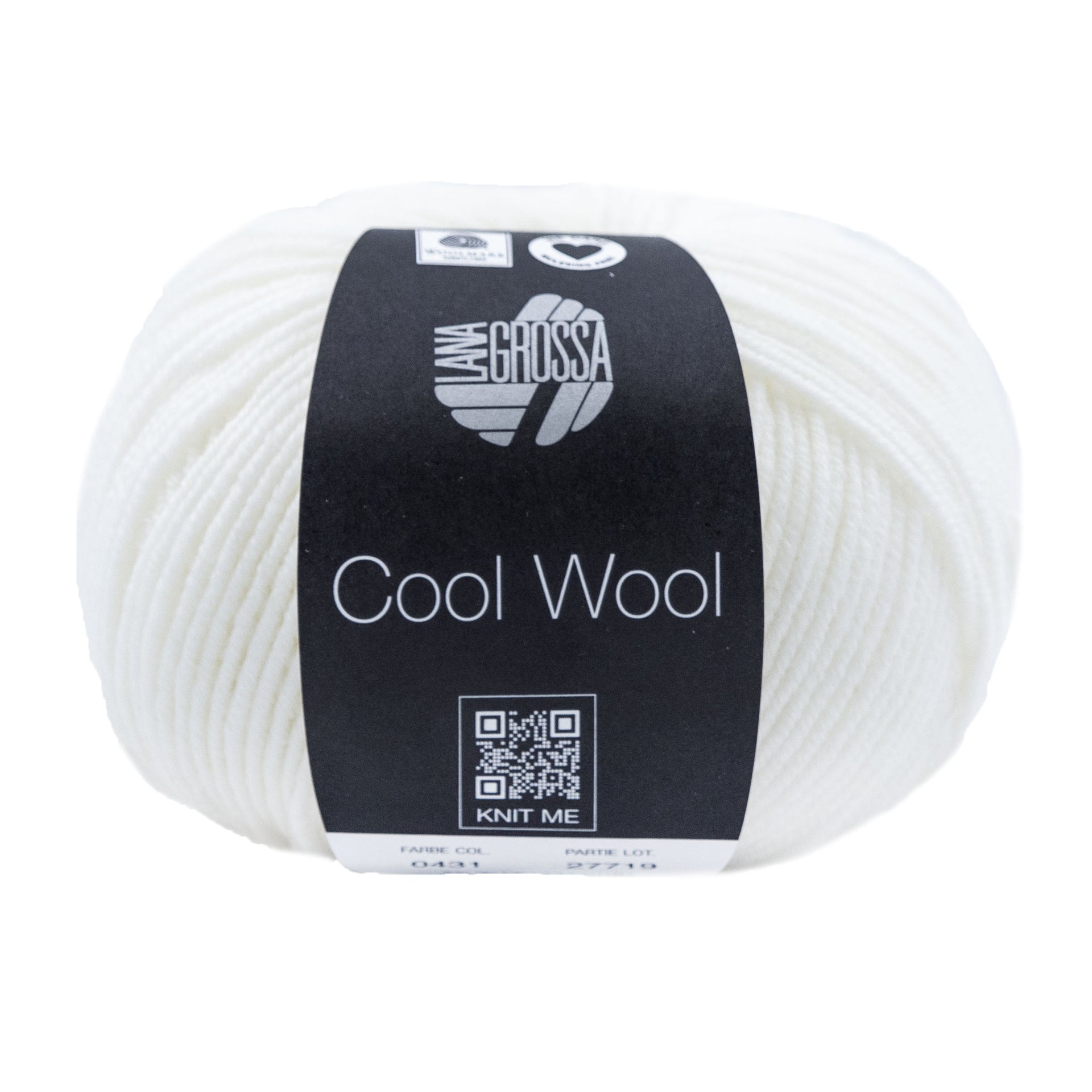 Lana Grossa Cool Wool Yarn - 0431 White
