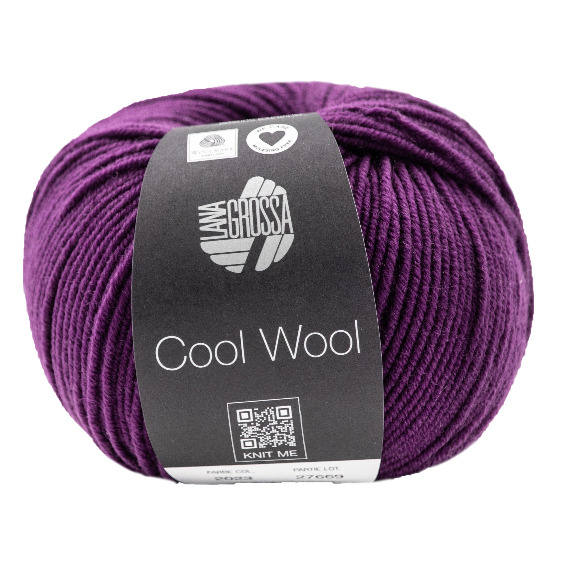 Lana Grossa Cool Wool Yarn - 2023 Dark Purple

