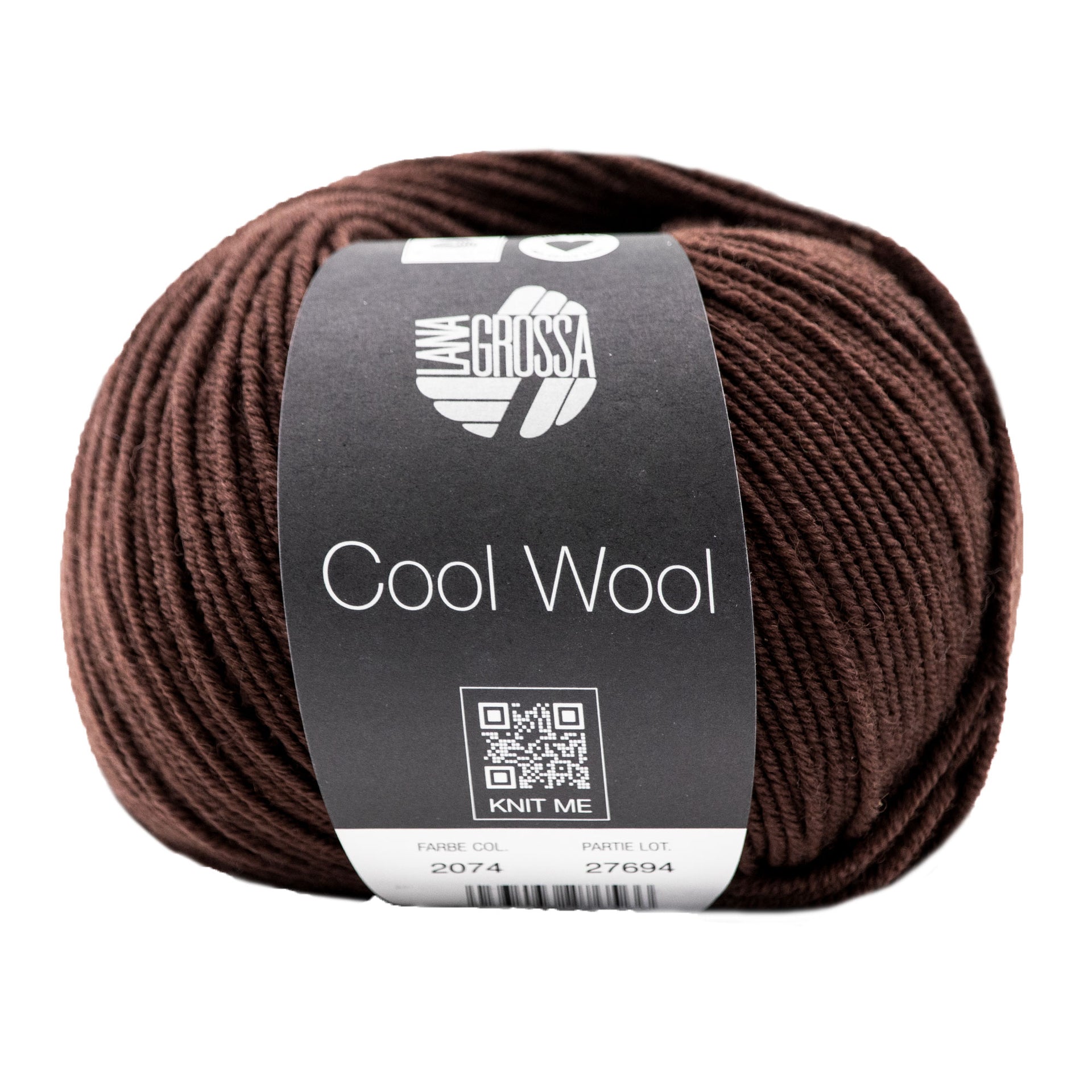 Lana Grossa Cool Wool Yarn - 2074 Mocha
