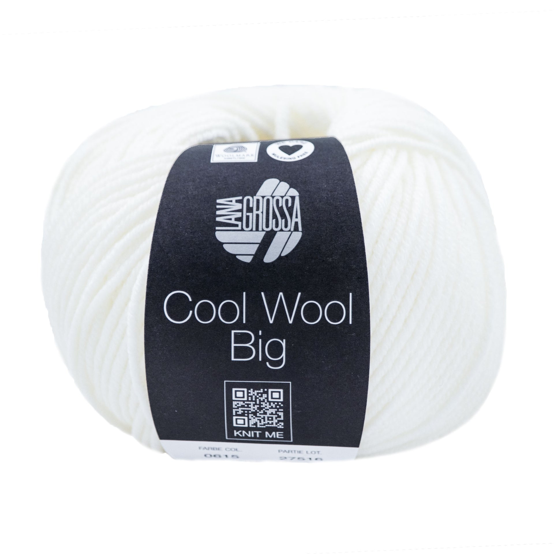 Lana Grossa Cool Wool Big Yarn - 0615 White
