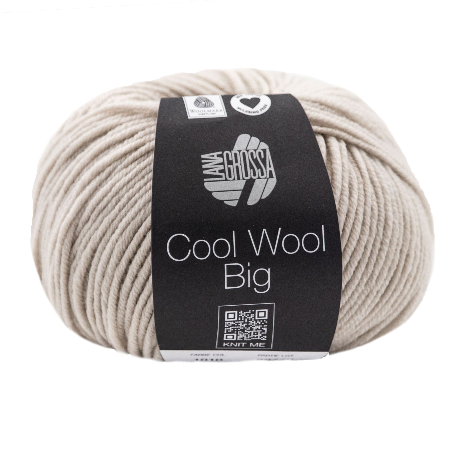 Lana Grossa Cool Wool Big Yarn - 1010 Grey
