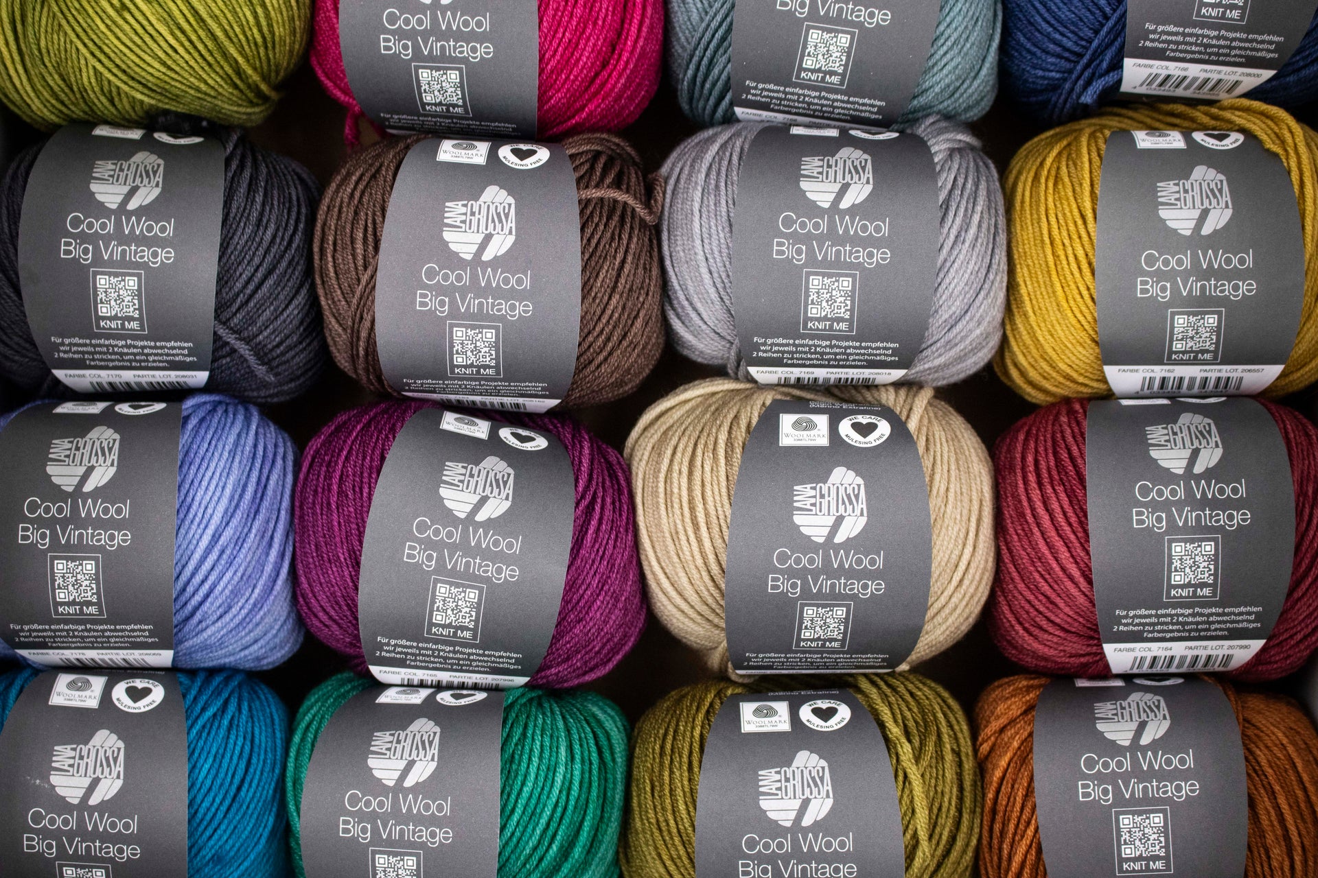 Lana Grossa Cool Wool Big Vintage Yarn - 7177 Red
