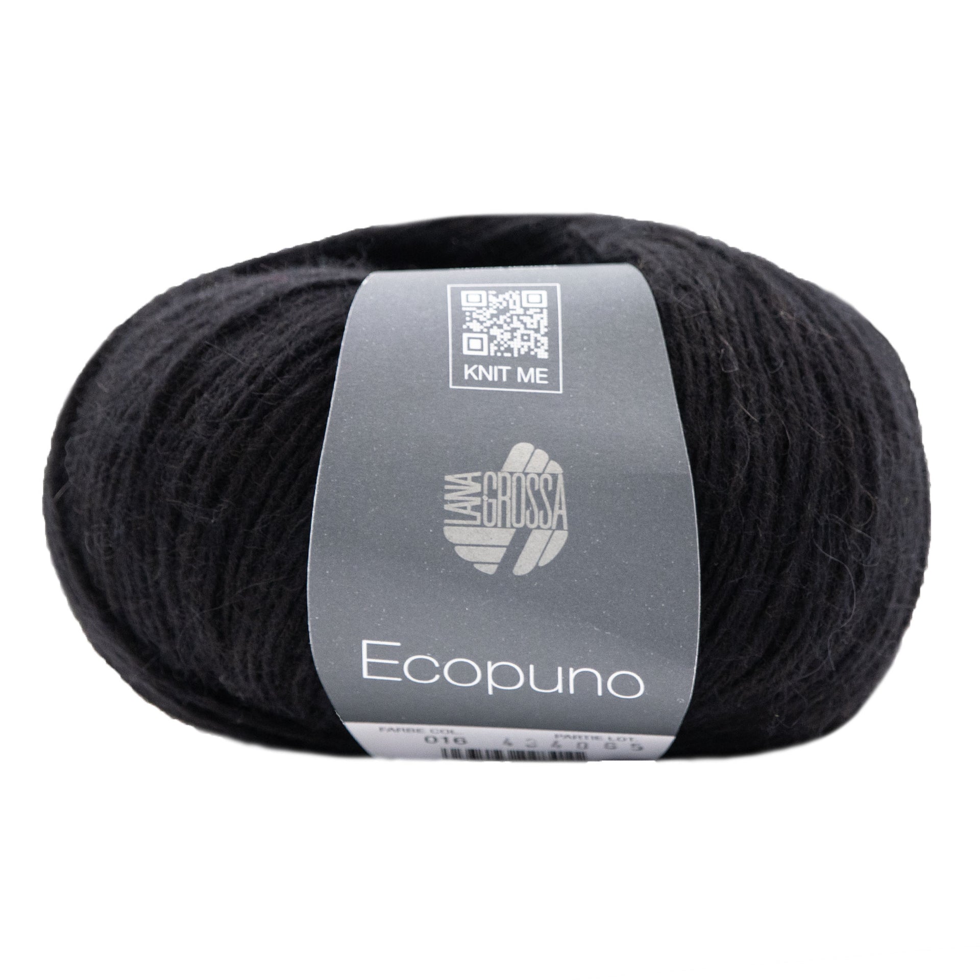 Lana Grossa Ecopuno Yarn - 016 Black
