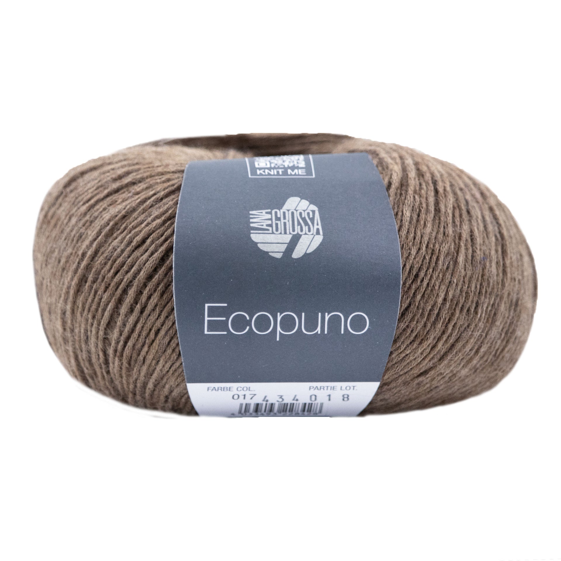Lana Grossa Ecopuno Yarn - 017 Dark Brown
