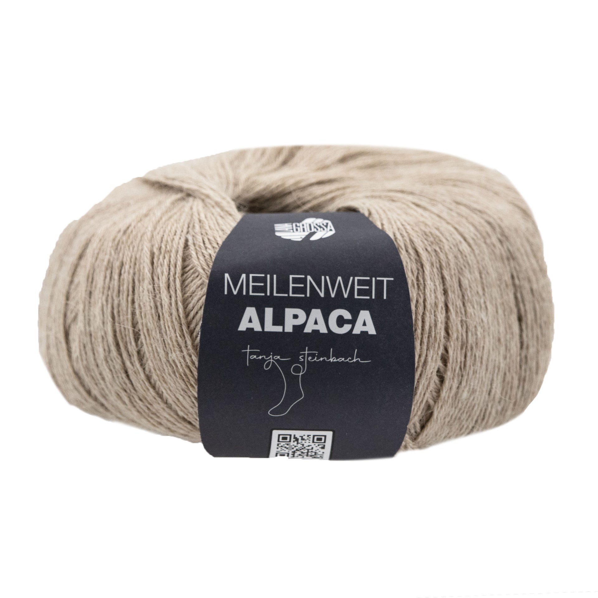 Lana Grossa Meilenweit Alpaca Yarn - 2007 Beige
